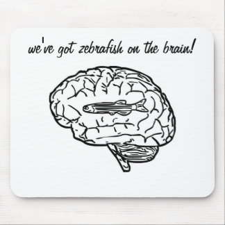 Zebrafish on the brain mousepad