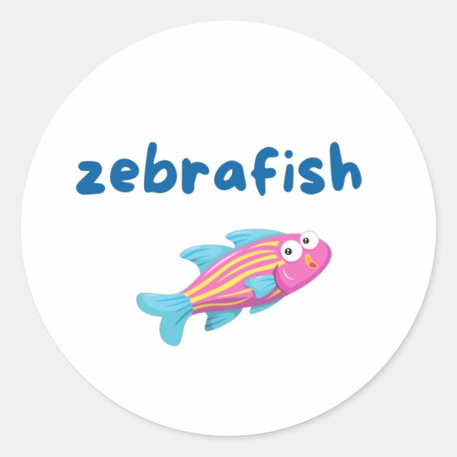 Zebrafish Sticker (Front)