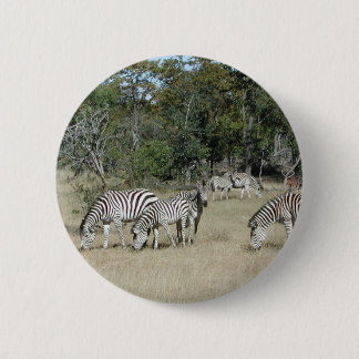 Zebras 2 Inch Round Button