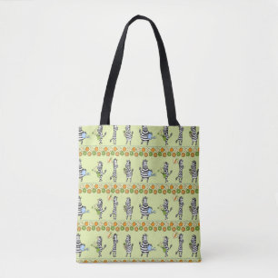 Zebras and Fruits Seamless Pattern Tote Bag