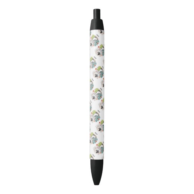 Zebra's Black Ink Pen (Front Vertical)