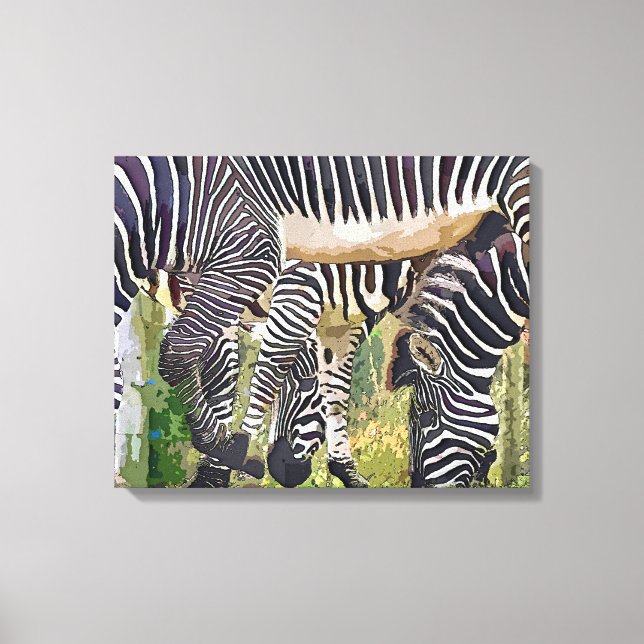 ZEBRAS CANVAS PRINT (Front)