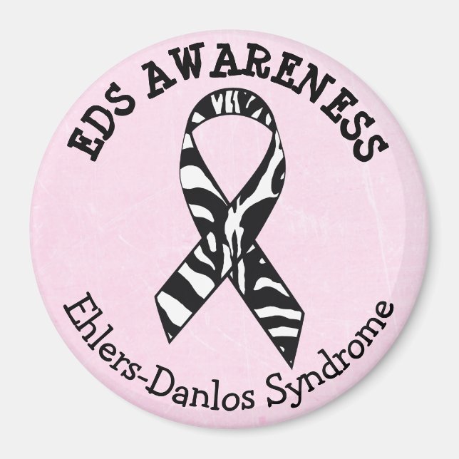 Zebras EDS Syndrome Ehlers-Danlos Magnet (Devant)
