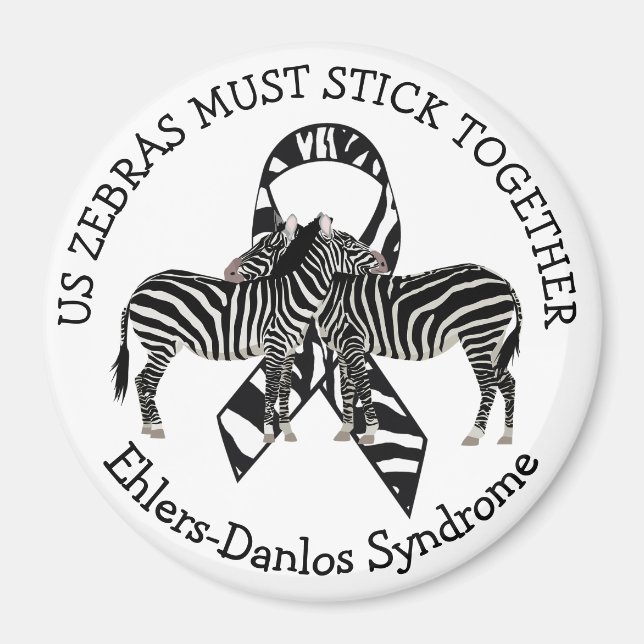Zebras EDS Syndrome Ehlers-Danlos Magnet (Devant)