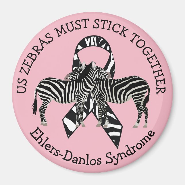 Zebras EDS Syndrome Ehlers-Danlos Magnet (Devant)