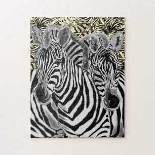 Zebras Hug Jigsaw Puzzle