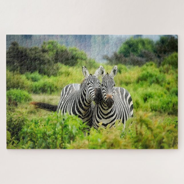 Zebras in the wild jigsaw puzzle (Horizontal)
