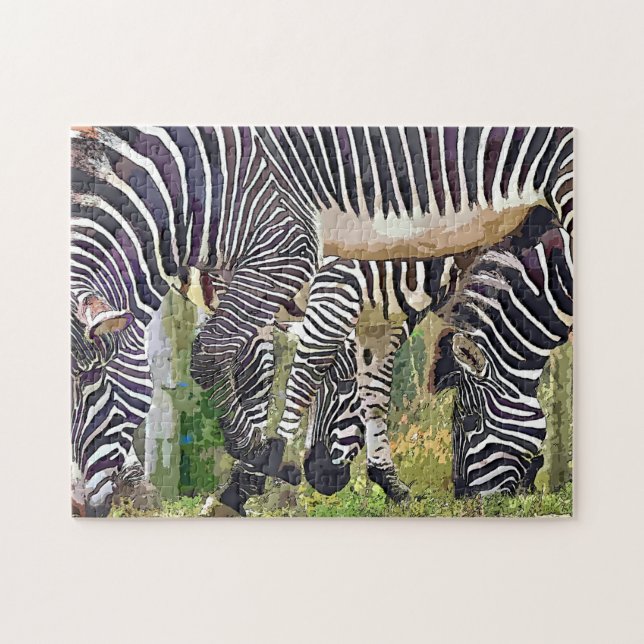 ZEBRAS JIGSAW PUZZLE (Horizontal)