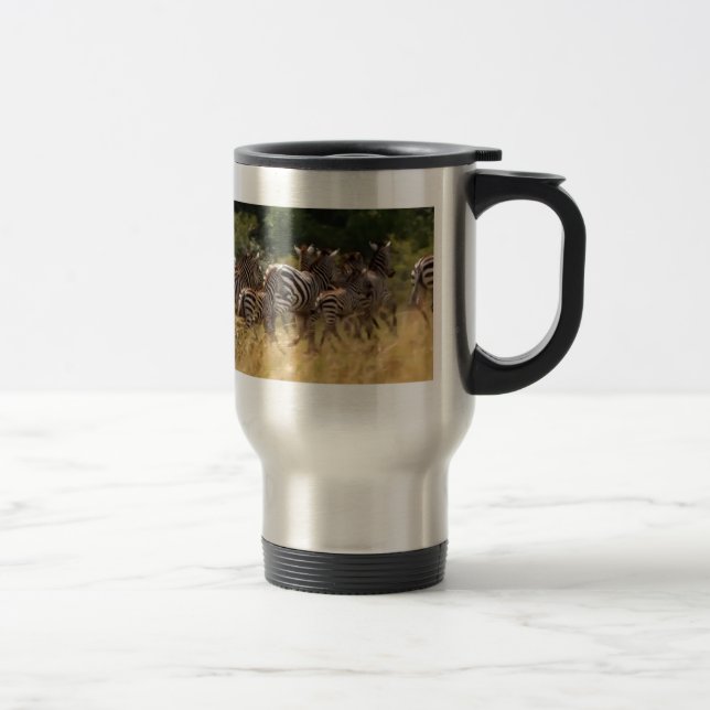 Zebras on the Move: A Journey of a Thousand Miles Travel Mug (Right)