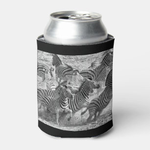 Zebras running can cooler