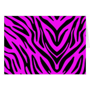 Zèbre Abstrait rose et noir