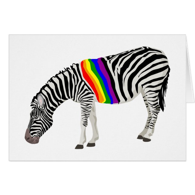 Zèbre de LGBT (Devant horizontal)