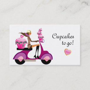 Zèbre de scooter de carte de visite de boulangeri