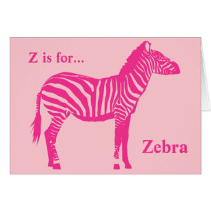 Zèbre - Fuchsia et rose clair