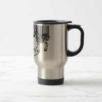 Zèbre gagnant la tasse de voyage de combat