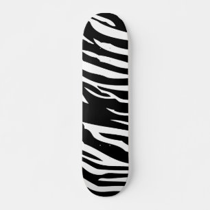 Zèbre noir et blanc Imprimer Skateboard Old School