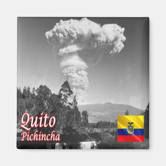 zEC007 QUITO, Pichincha, Ecuador, America, Fridge Magnet (Front)