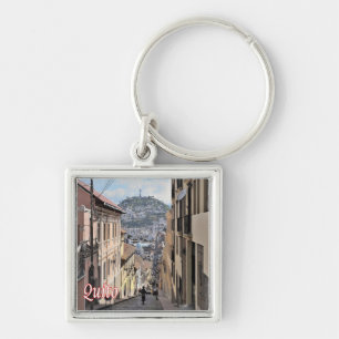 zEC009 QUITO, Old Town, America, Keychain