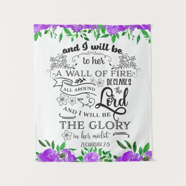 Zechariah 2:5 tapestry (Front)