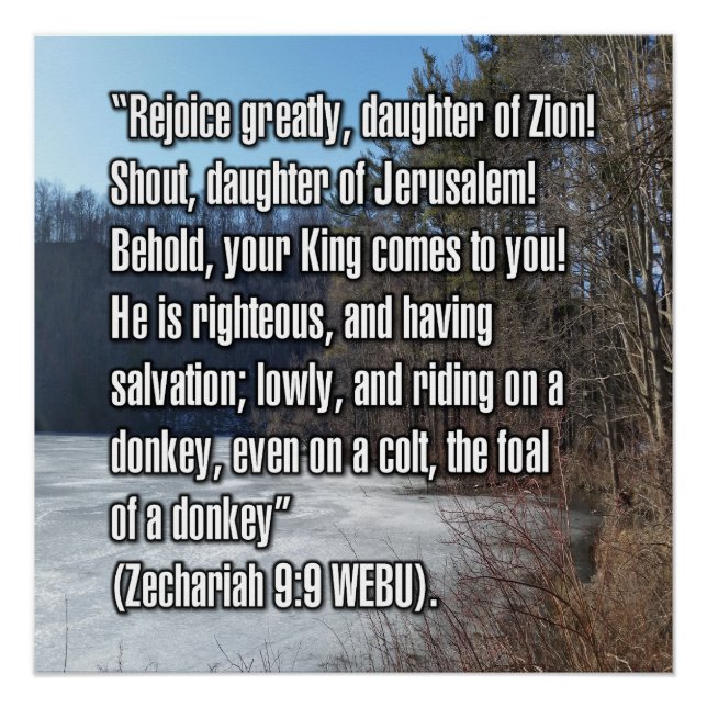 Zechariah 9:9 WEBU Poster (Front)