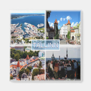 zEE005 TALLIN, Old City, Harbour, Estonia- Magnet