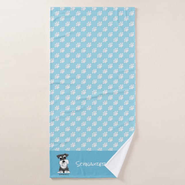 ZeeEW the Schnauzer Towel set (Bath Towel)