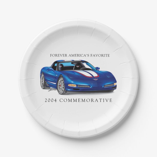 ZEEOSIX COLLECTIBLE AUTO ART PAPER PLATE (Front)