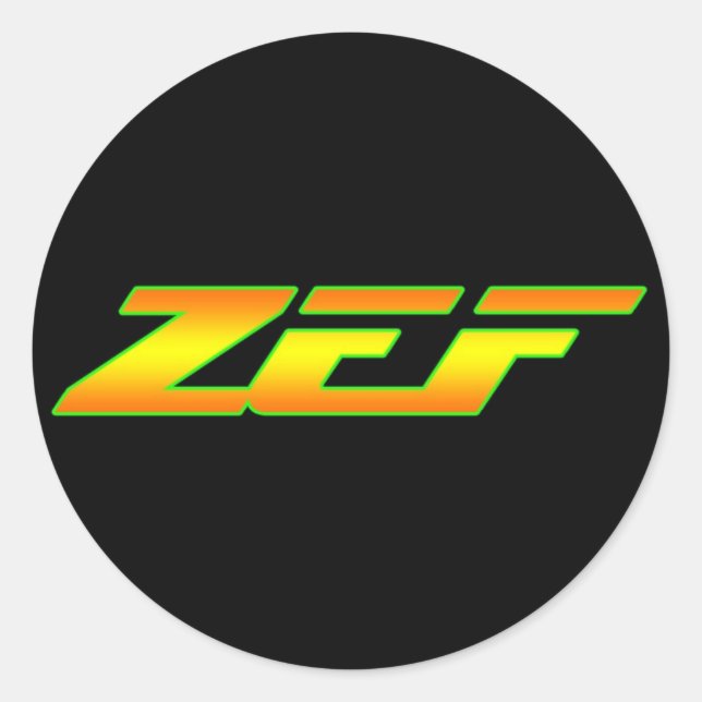 ZEF STICKER DECAL (Devant)