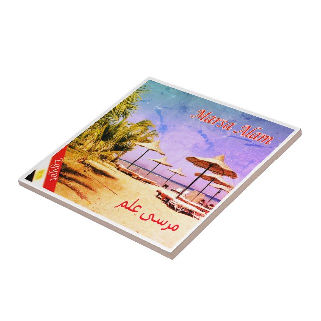 zEG025 MARSA ALAM beach, Egypt, Red Sea, Tile (Side)