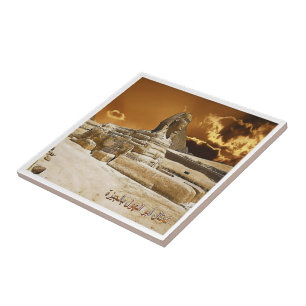 zEG053 GREAT SPHINX of GIZA, Egypt, Tile