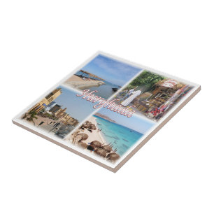 zEG061 HURGHADA, Red Sea, Mosaic, Africa, Tile