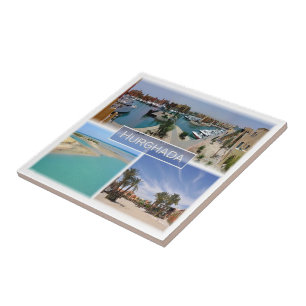 zEG065 mosaic of HURGHADA Red Sea in Egypt, Tile