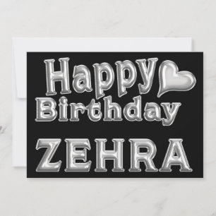 Zehra Happy Birthday map Card