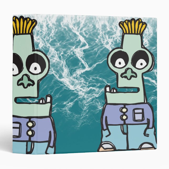 Zeke the Zombie Notebook Binder (Front/Spine)