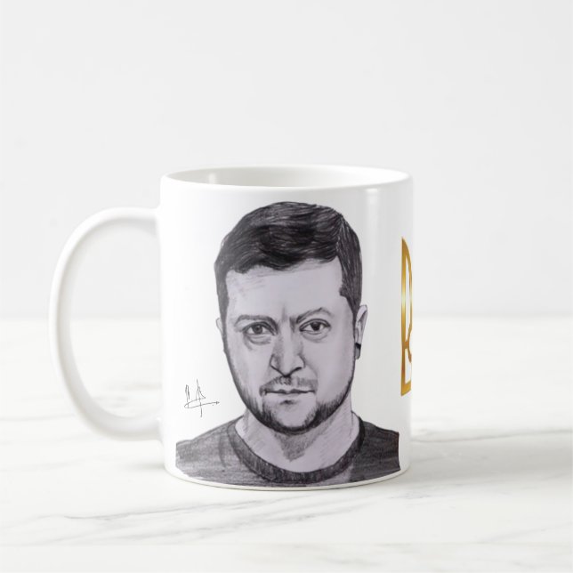 Zelensky Autograph Mug (Left)