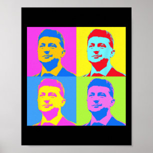 Zelensky Stand With Ukraine Ukrainians Support Pop Poster