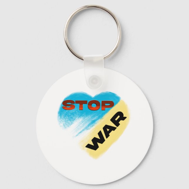 Zelensky Stop War Keychain (Front)