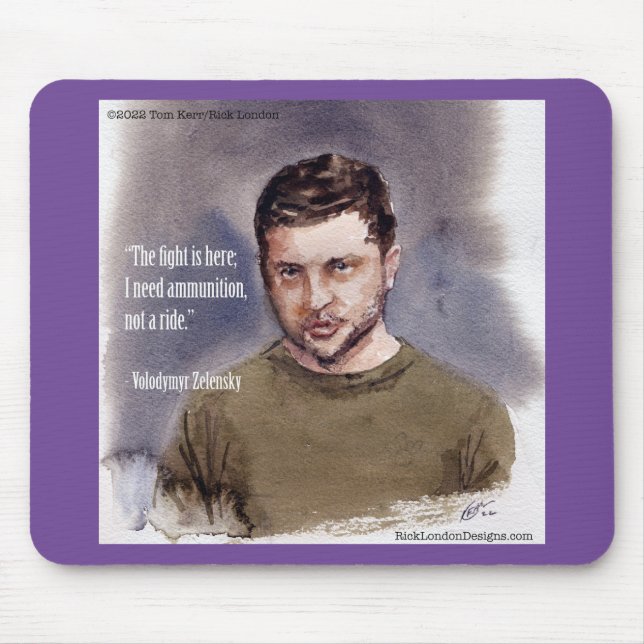 Zelensky, Volodymir Mouse Pad (Front)