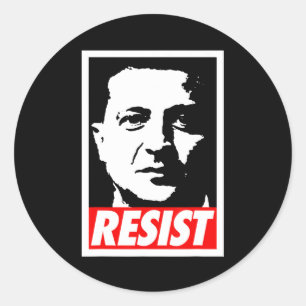 Zelenskyy - Resist Support Ukraine I Stand With Uk Classic Round Sticker