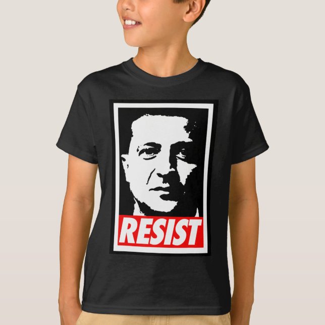 Zelenskyy - Resist Support Ukraine I Stand With Uk T-Shirt (Front)