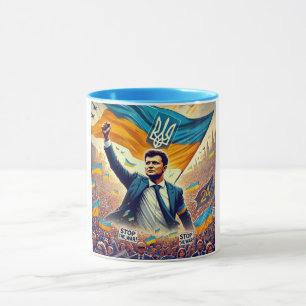 Zelenskyy Ukraine soutient la Mug au café
