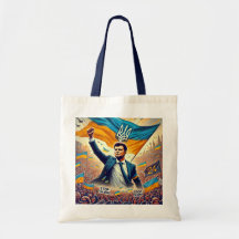 Zelenskyy Ukraine Support Tote Bag