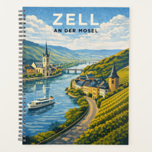 Zell Allemagne Art de Voyage Vintage