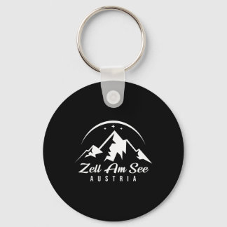 Zell Am See Austria Ski Resort Skiing Snowboarding Keychain