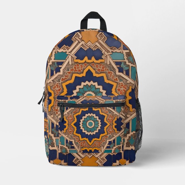 Zellige Spirit Printed Backpack (Front)