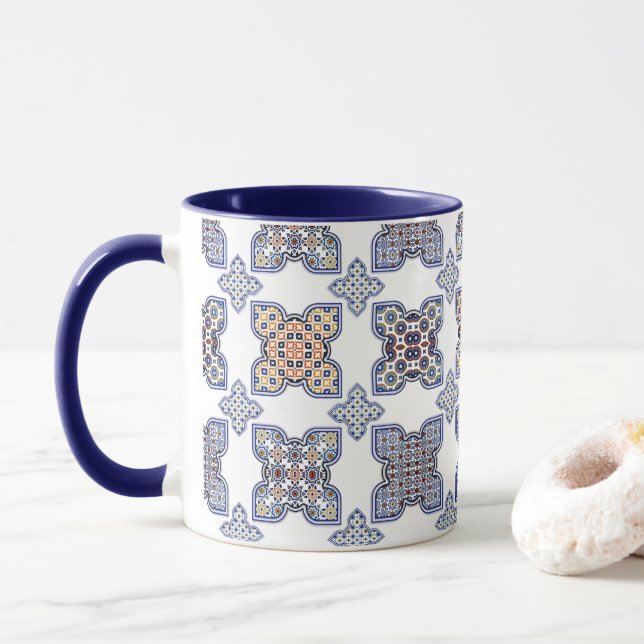 Zellij Marocain Combo Mug (Avec donut)