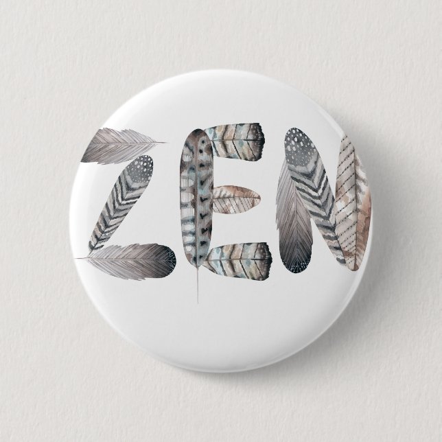 Zen 2 Inch Round Button (Front)
