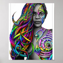Zen-A — Abstract Zen Doodle Art Poster