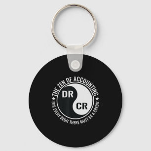 Zen Accounting Major Degree Funny Accountant Keychain