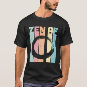 Zen AF Circle Retro Vintage Yoga Zen Meditation Na T-Shirt